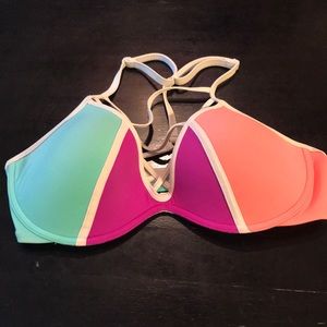 NWOT VS PINK Medium D/ DD Swimsuit Top 🌈